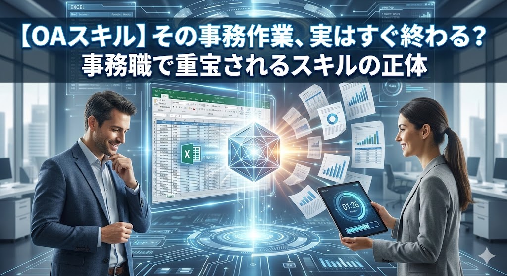 【OAスキル】その事務作業、実はすぐ終わる？事務職で重宝されるスキルの正体