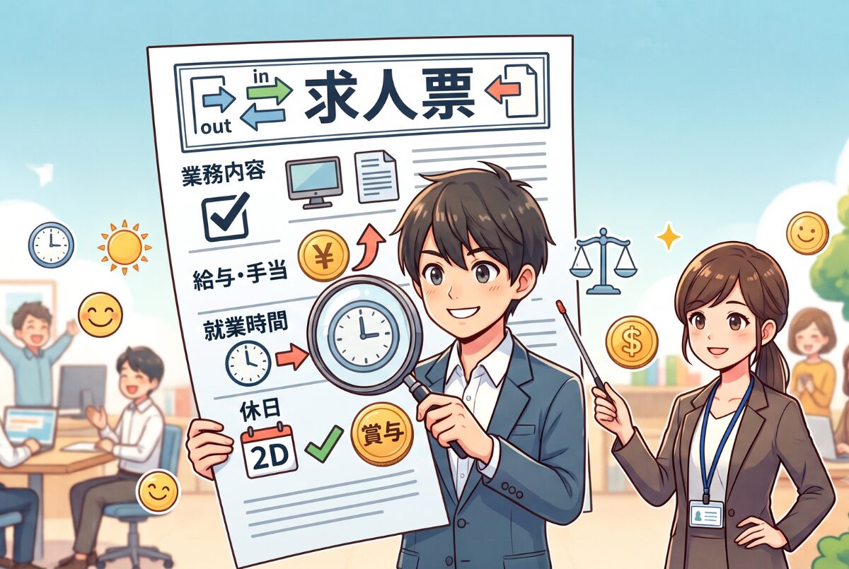 就労移行のスタッフが教える「求人票」の正しい見方とチェックポイント